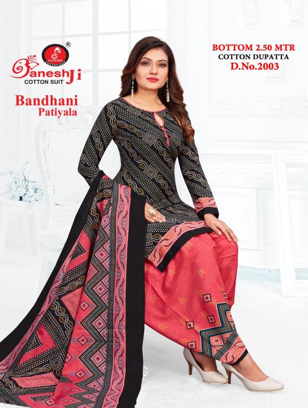 Ganeshji Bandhani Patiyala Vol-2 Cotton Dress Material